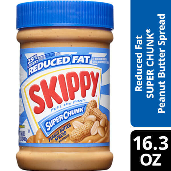 Ecommerce main image with main SKIPPY peanut butter specifications